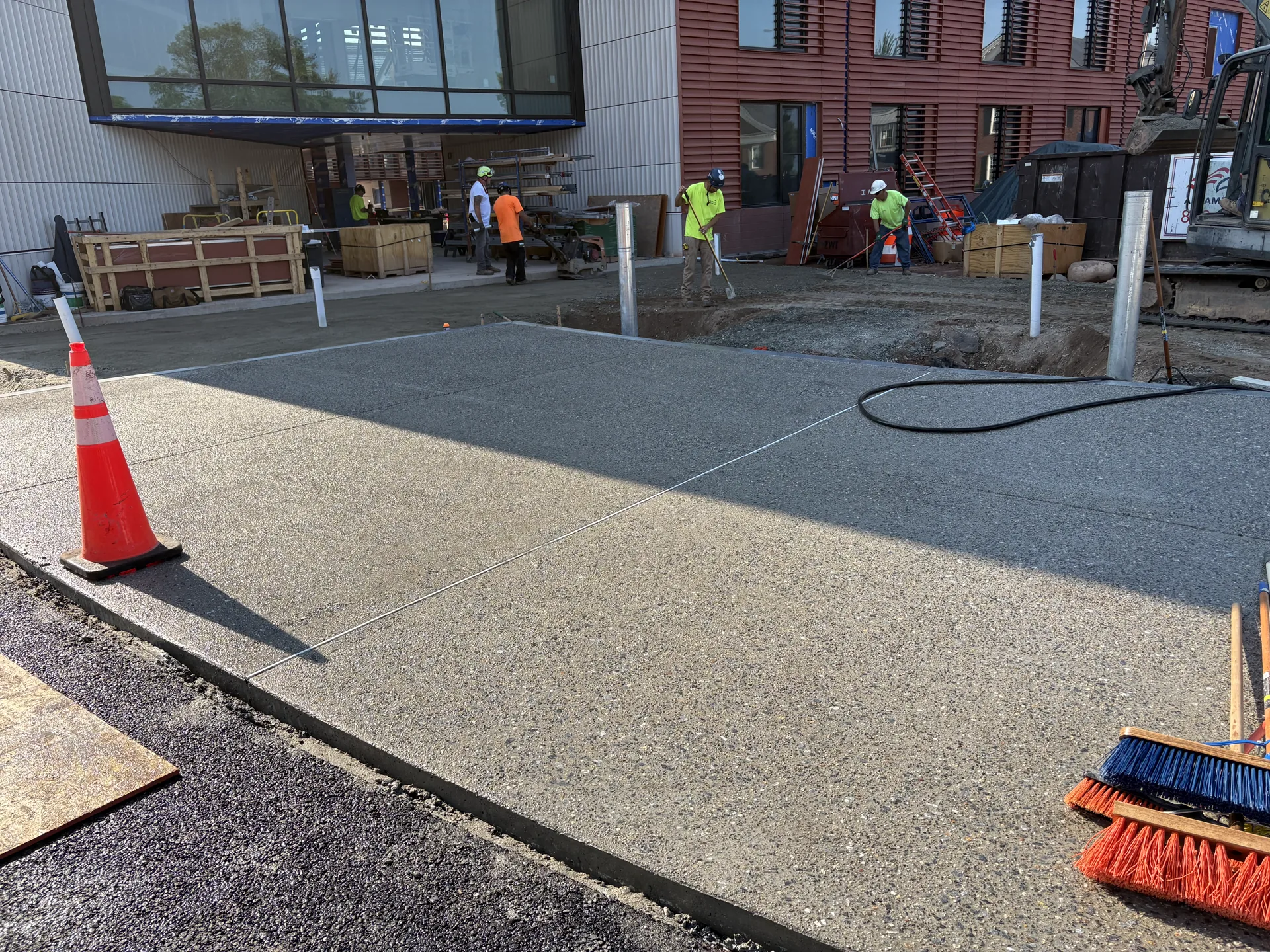 Commercial site concrete installation 28