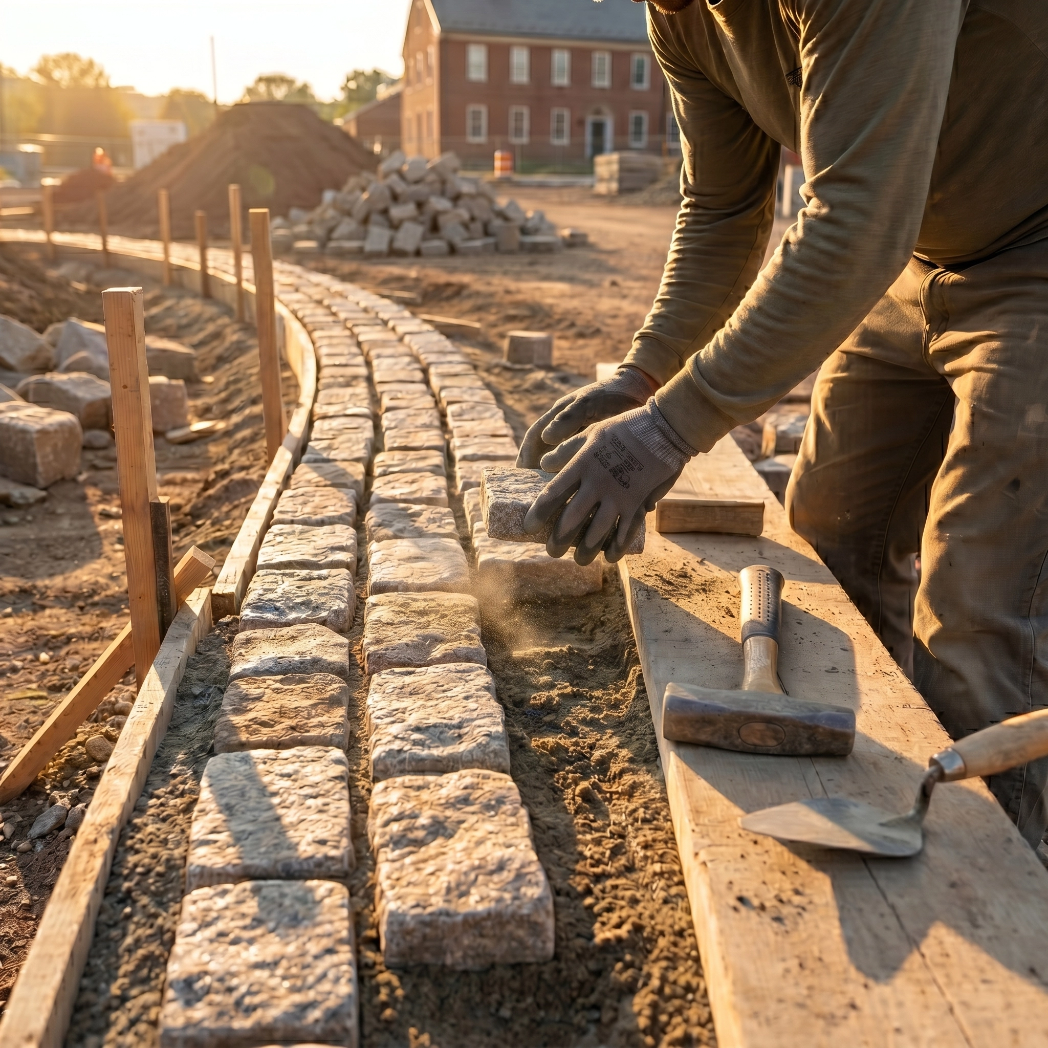 Commercial concrete construction project