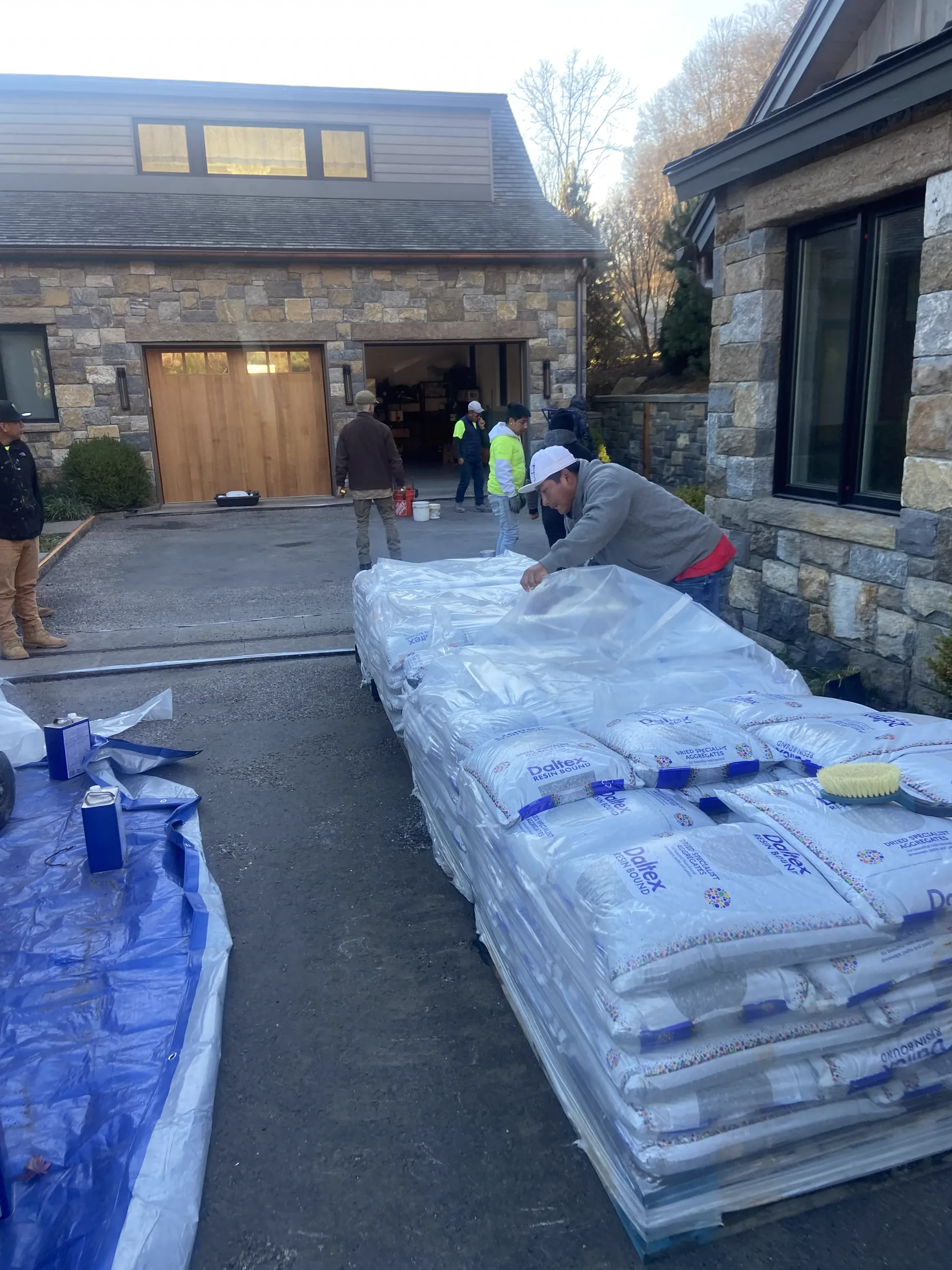 Residential paver patio project 7