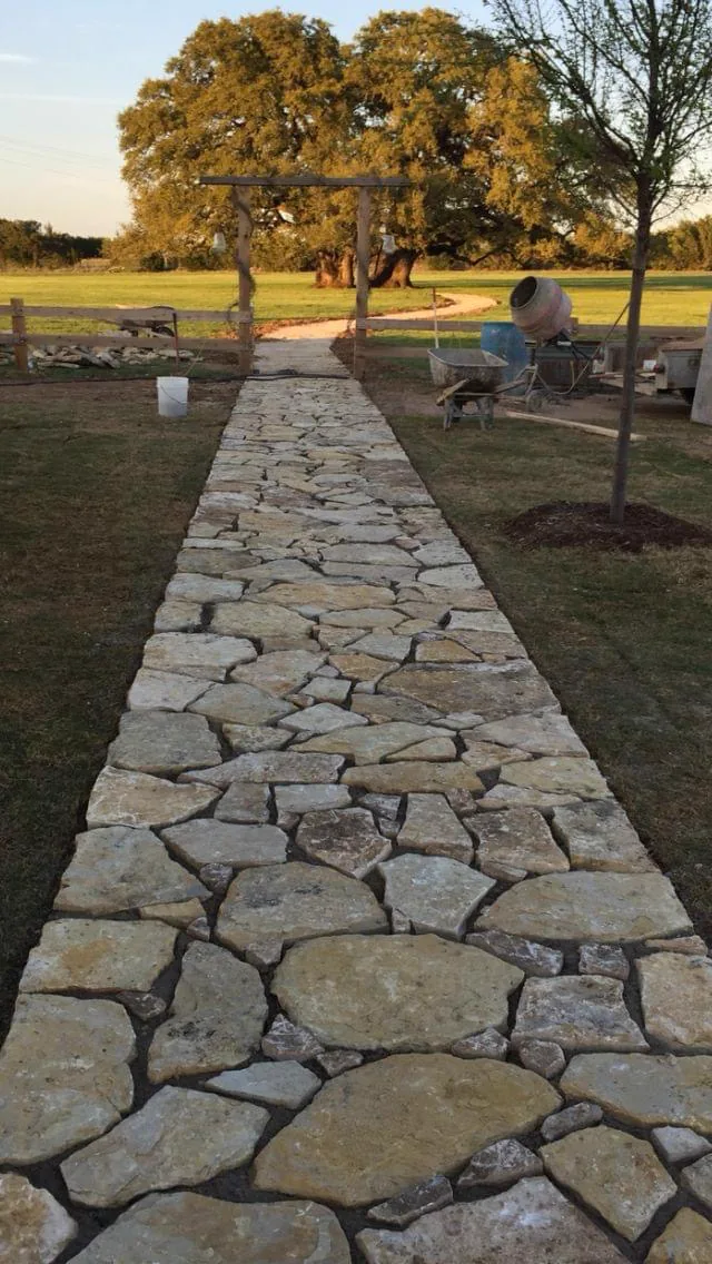 Residential stone and paver installation 12